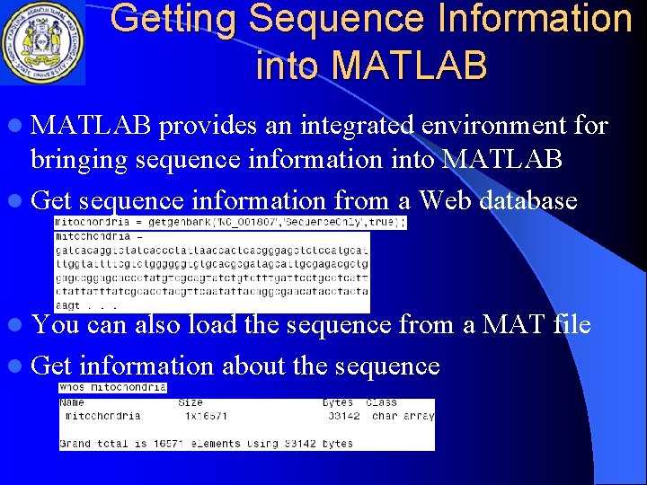 bioinformatics toolbox yaohang li