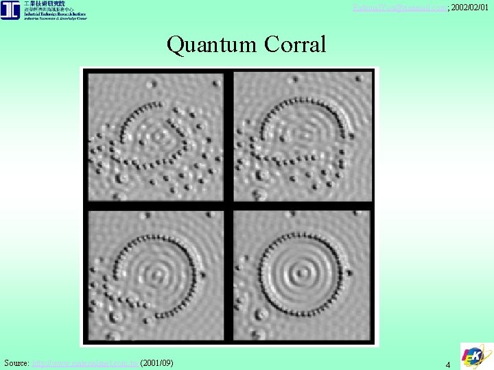 Rational. You@sinamail. com; 2002/02/01 Quantum Corral Source: http: //www. materialsnet. com. tw (2001/09) 4