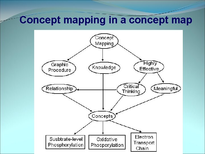 Concept mapping in a concept map 