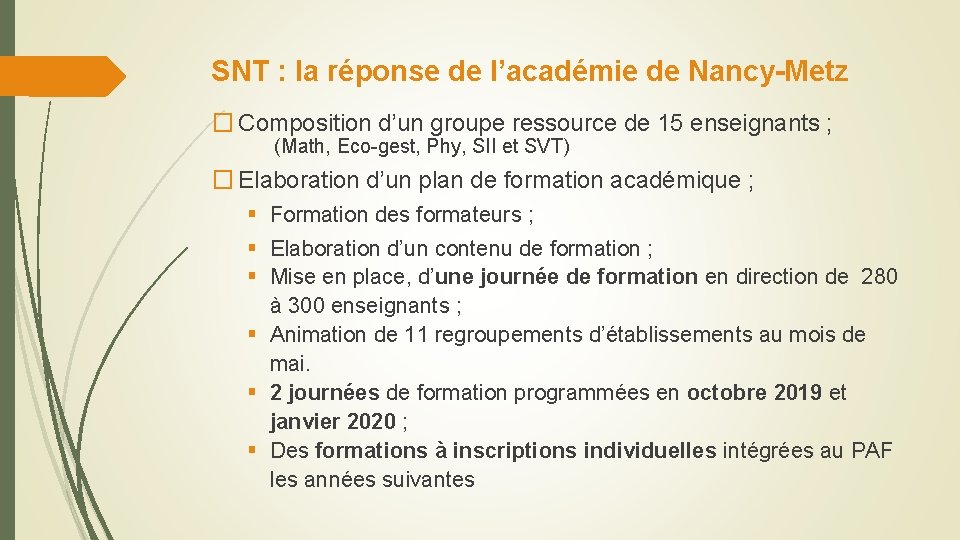 SNT : la réponse de l’académie de Nancy-Metz � Composition d’un groupe ressource de