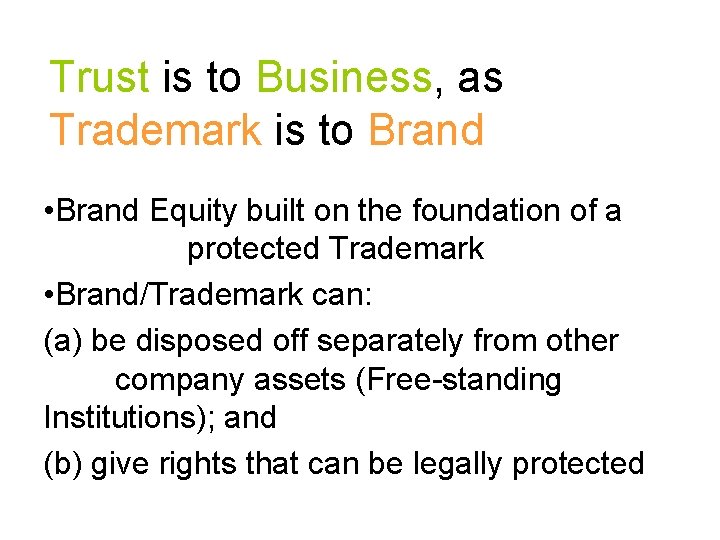 Marketing and Branding Strategies The Use of Trademarks