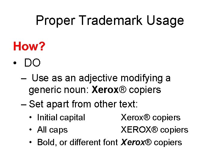 Marketing and Branding Strategies The Use of Trademarks