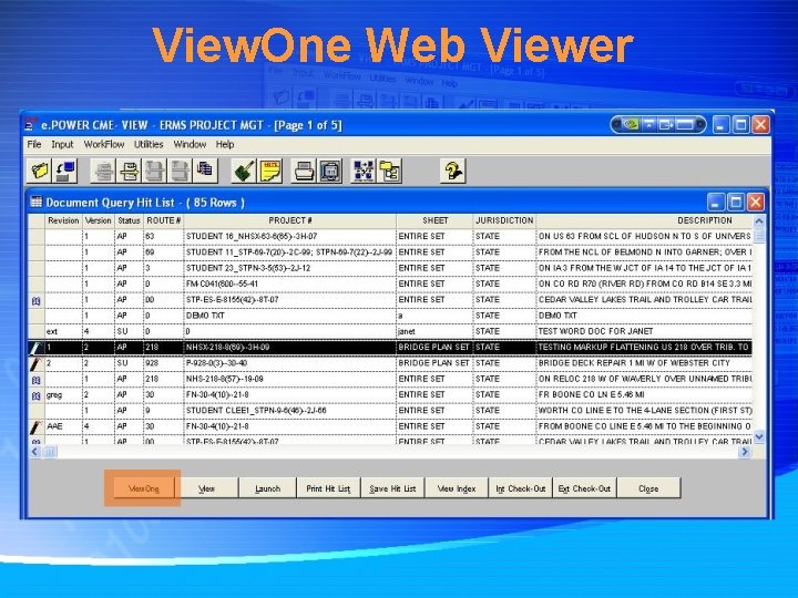 View. One Web Viewer 