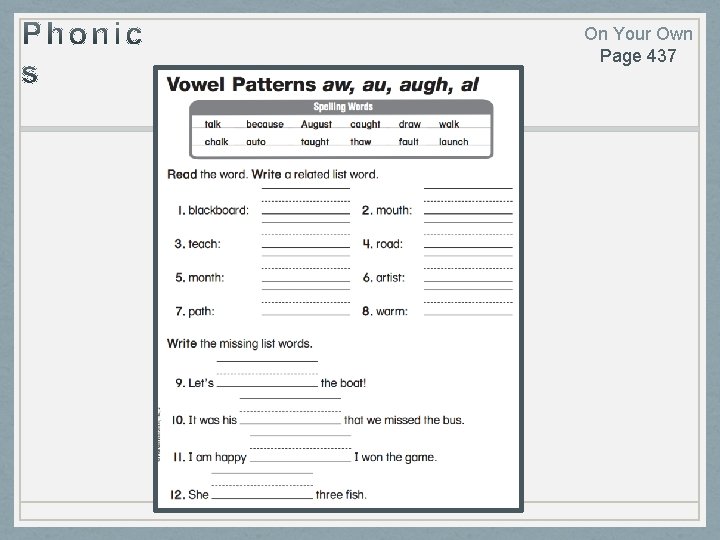 On Your Own Page 437 