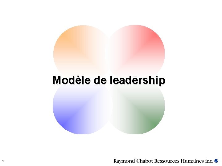  Modèle de leadership 1 