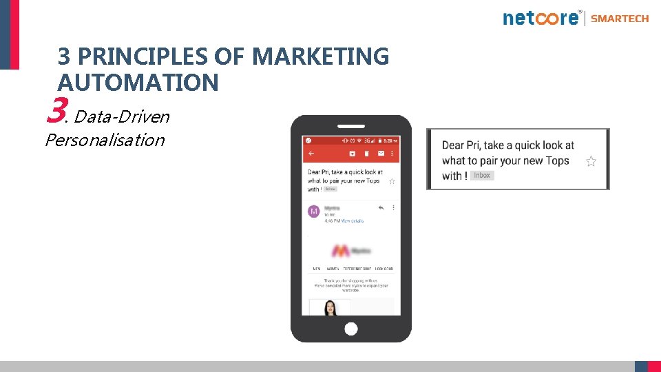 3 PRINCIPLES OF MARKETING AUTOMATION 3. Data-Driven Personalisation 