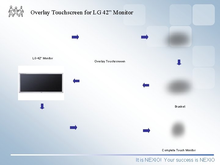 Overlay Touchscreen for LG 42” Monitor Overlay Touchscreeen Bracket Complete Touch Monitor It is