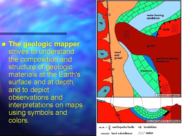 n The geologic mapper strives to understand the composition and structure of geologic materials