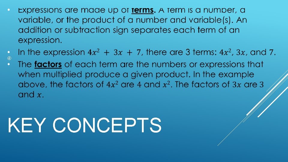  KEY CONCEPTS 