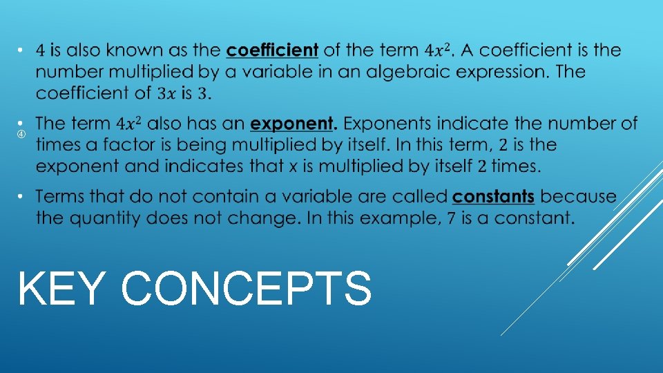  KEY CONCEPTS 