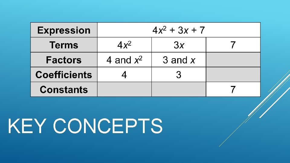 KEY CONCEPTS 