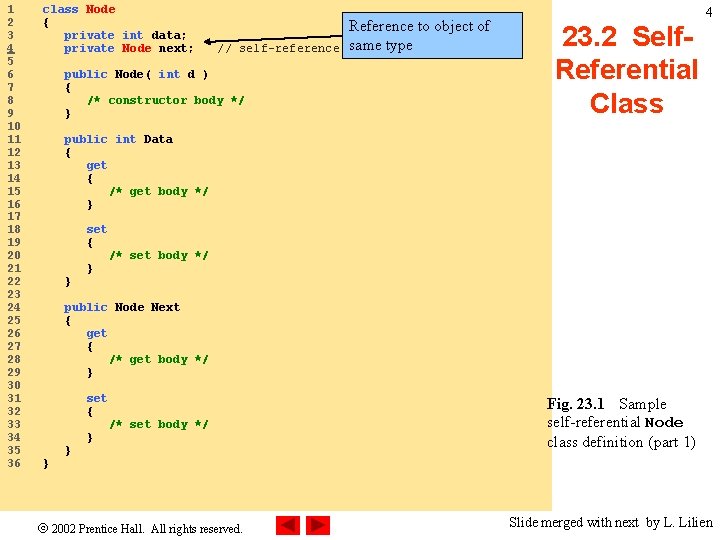 1 class Node 2 { 3 private int data; 4 private Node next; //