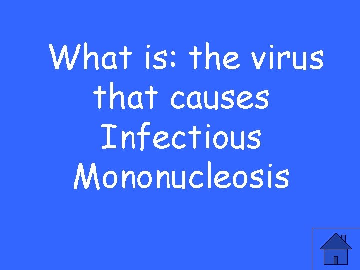 What is: the virus that causes Infectious Mononucleosis 