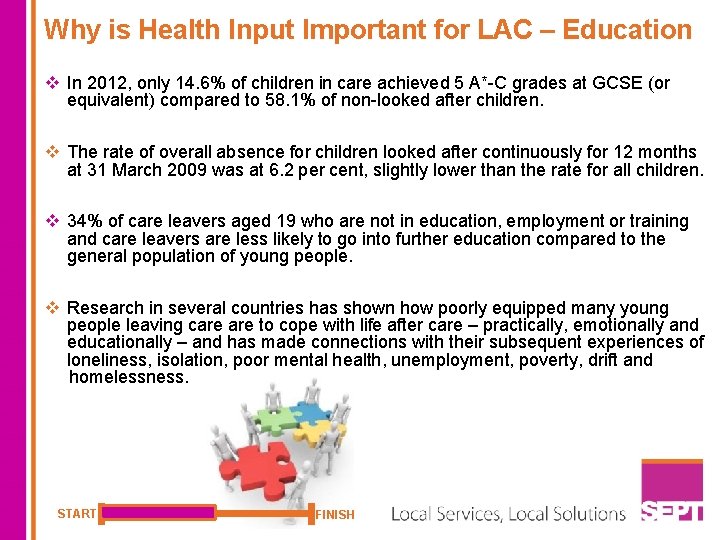 Why is Health Input Important for LAC – Education v In 2012, only 14.