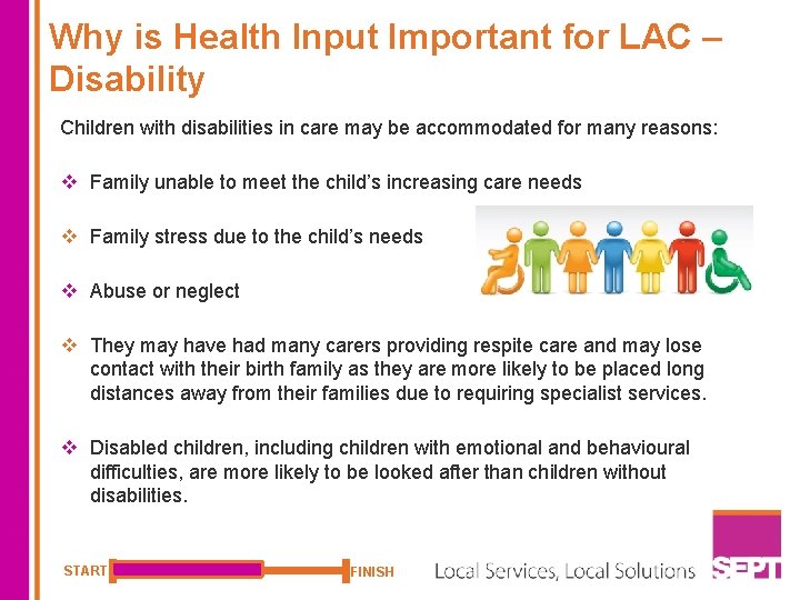 Why is Health Input Important for LAC – Disability Children with disabilities in care