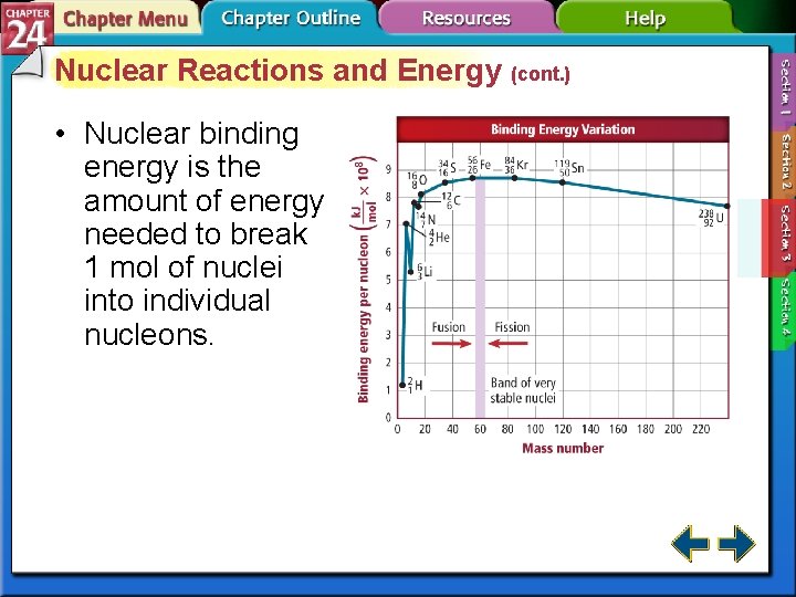 Nuclear Reactions and Energy (cont. ) • Nuclear binding energy is the amount of
