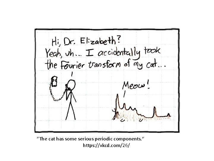 ”The cat has some serious periodic components. ” https: //xkcd. com/26/ 