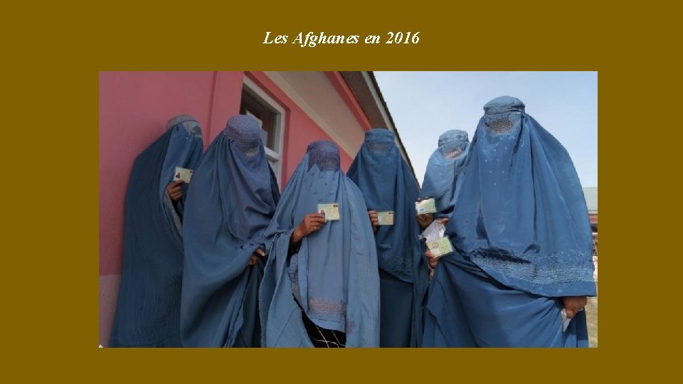 Les Afghanes en 2016 