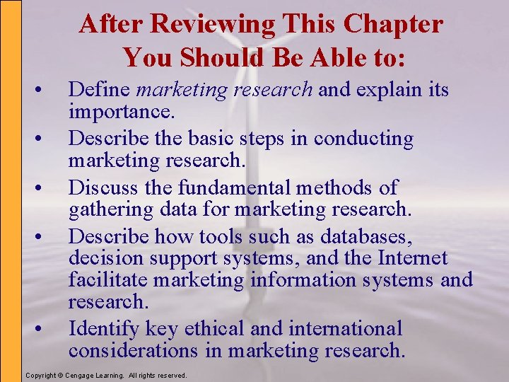 After Reviewing This Chapter You Should Be Able to: • • • Define marketing