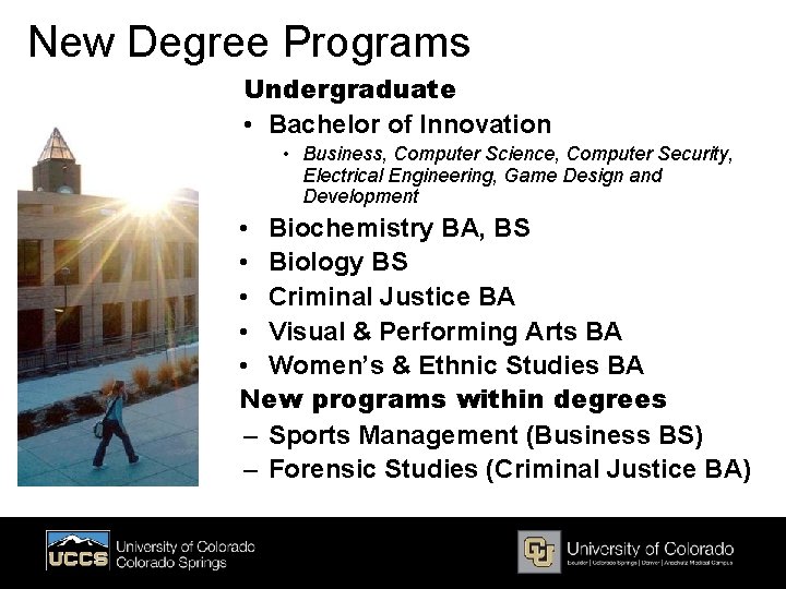 UCCS Year in ReviewPreview Chancellor Pam ShockleyZalabak November