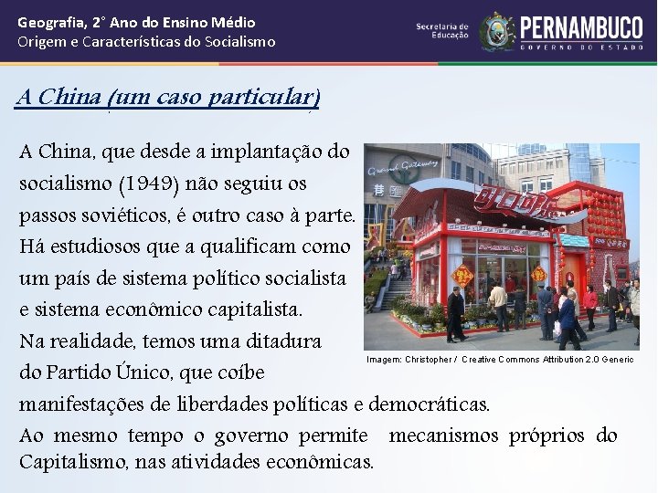 Geografia, 2° Ano do Ensino Médio Origem e Características do Socialismo A China (um Geografia, 2° Ano do Ensino Médio Origem e Características do Socialismo A China (um