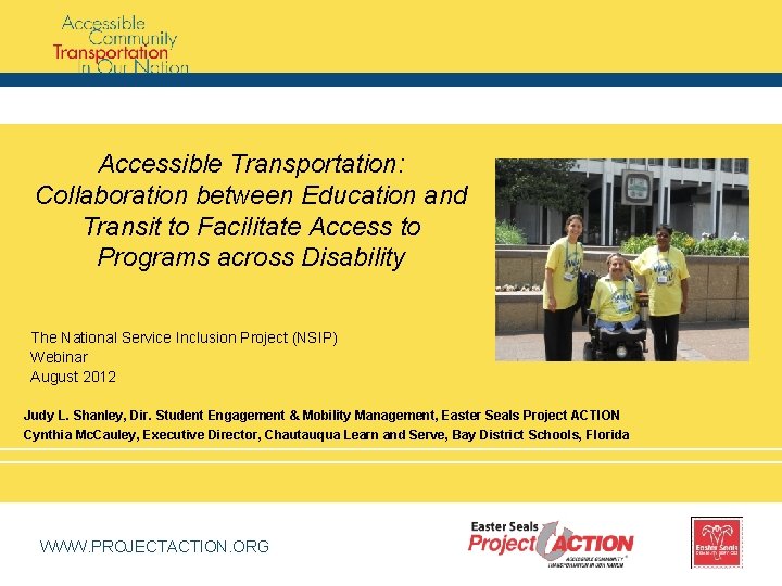 Accessible Transportation: Collaboration between Education and Transit to Facilitate Access to Programs across Disability