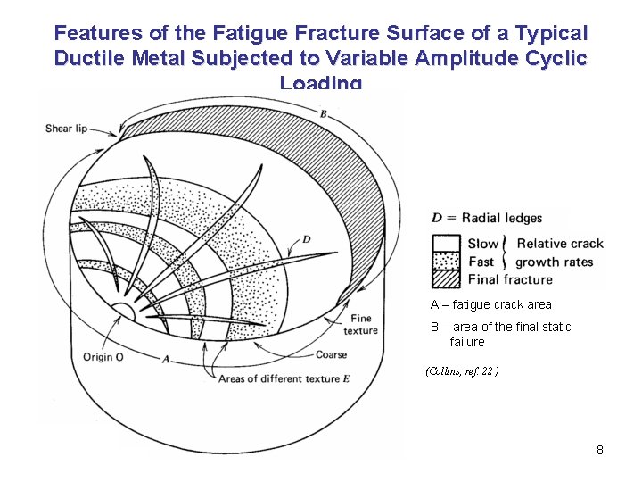 Features of the Fatigue Fracture Surface of a Typical Ductile Metal Subjected to Variable