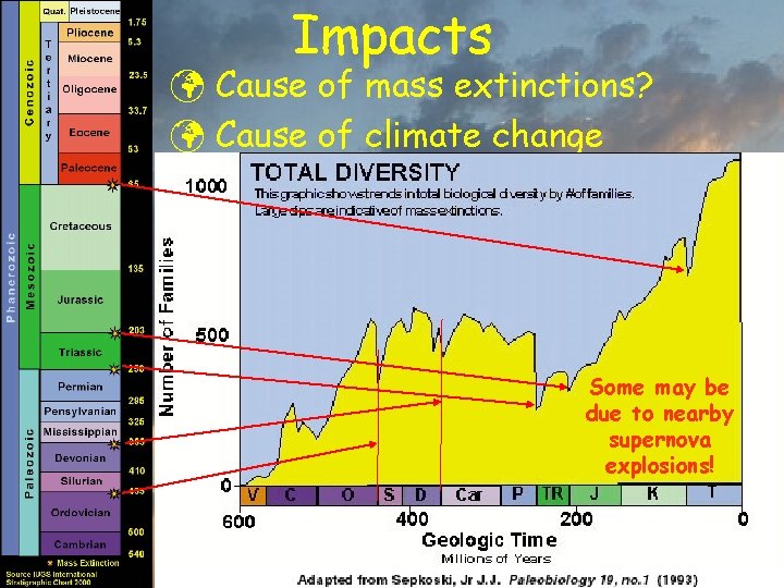 Impacts ü Cause of mass extinctions? ü Cause of climate change Some may be