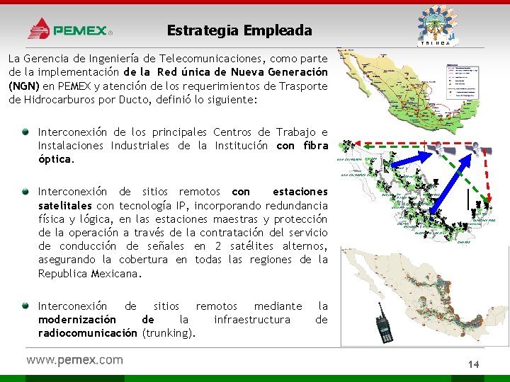 Estrategia Empleada La Gerencia de Ingeniería de Telecomunicaciones, como parte de la implementación de