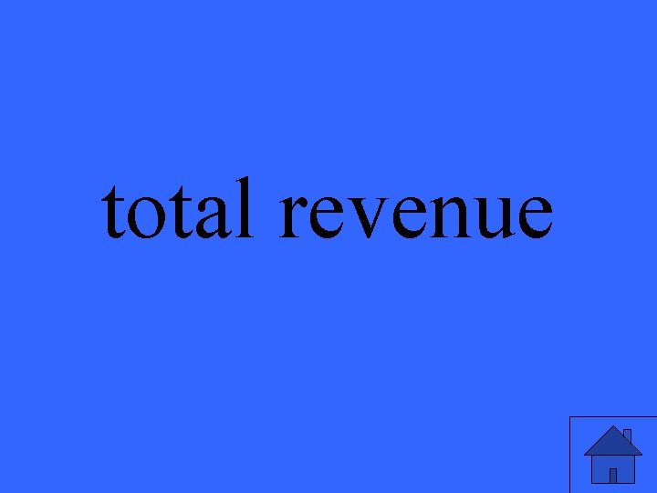 total revenue 