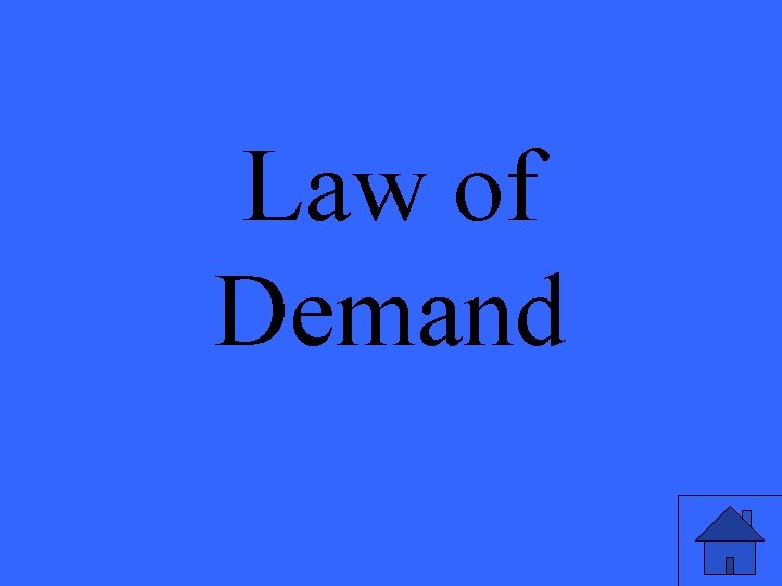 Law of Demand 