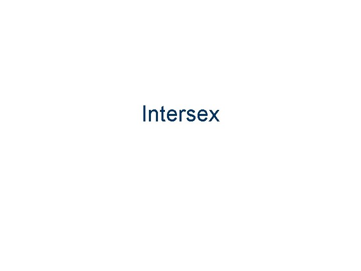 Intersex 