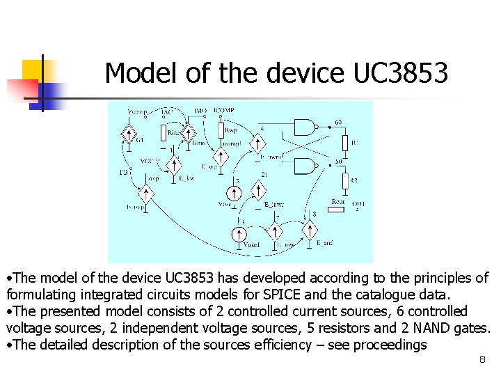 Model of the device UC 3853 • The model of the device UC 3853