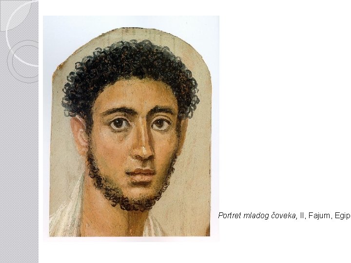 Portret mladog čoveka, II, Fajum, Egipa 