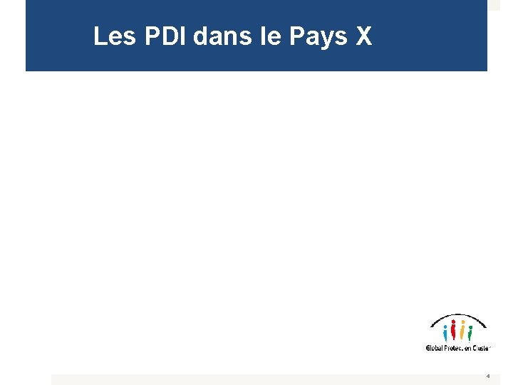 Les PDI dans le Pays X 4 