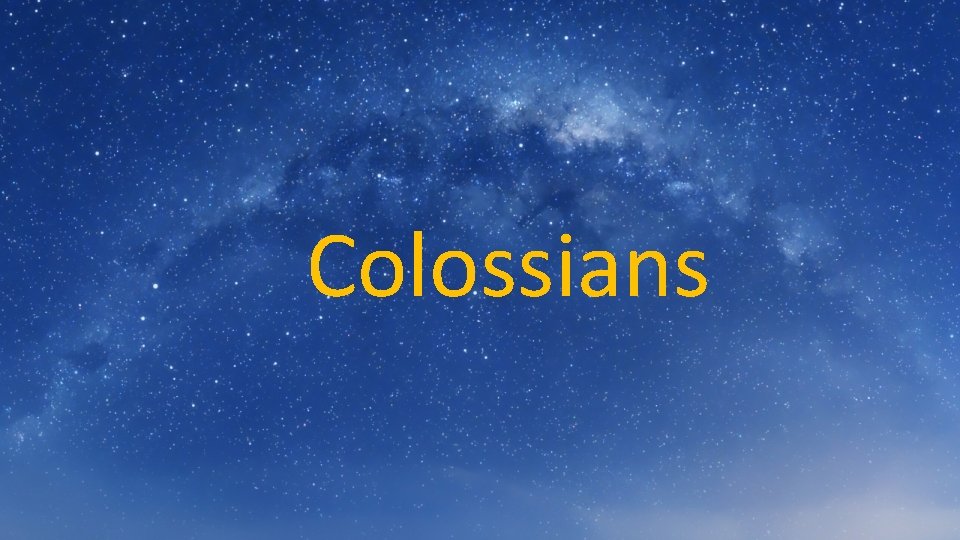 Colossians 