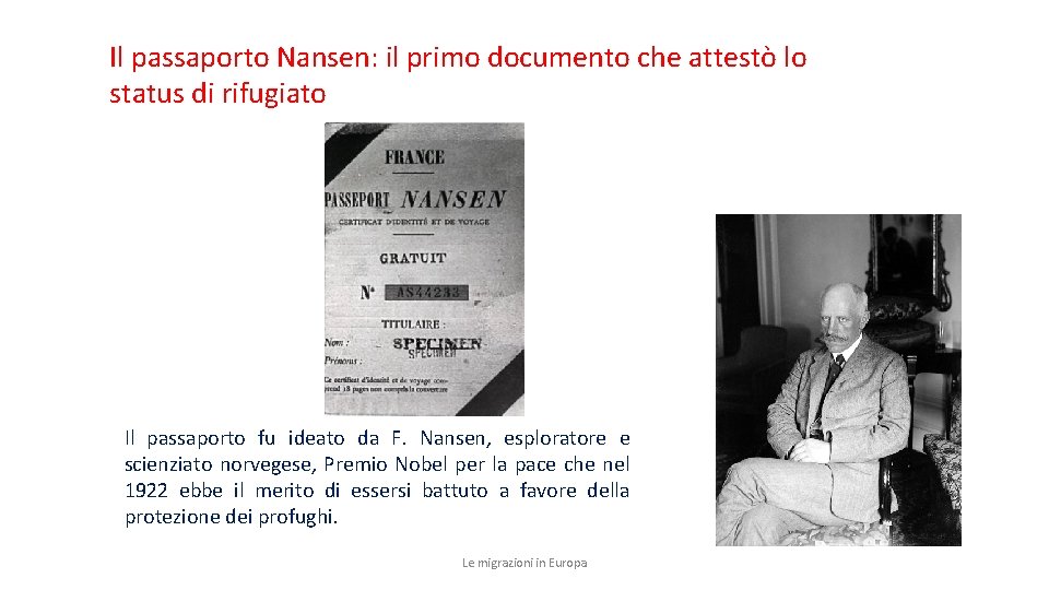 Il passaporto Nansen: il primo documento che attestò lo status di rifugiato Il passaporto