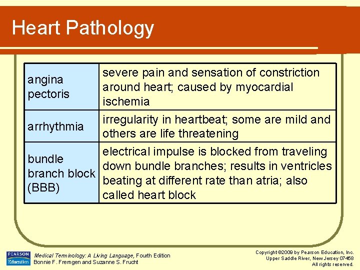 Heart Pathology angina pectoris arrhythmia severe pain and sensation of constriction around heart; caused