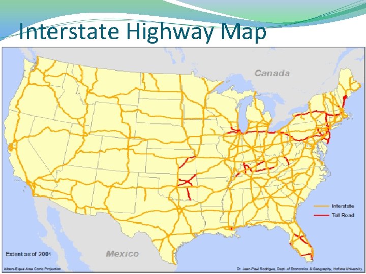 Interstate Highway Map 