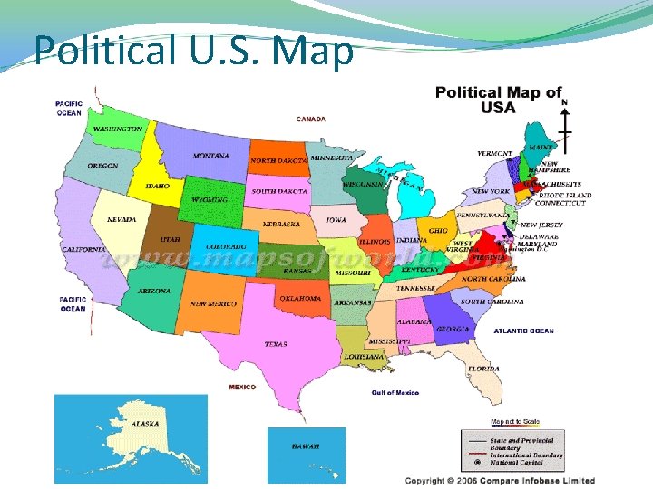 Political U. S. Map 