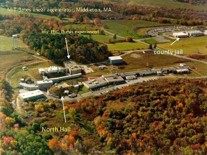 MIT-Bates linear accelerator, Middleton, MA my Ph. D Thesis experiment county jail North Hall