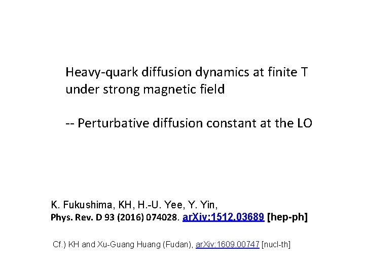 Heavy-quark diffusion dynamics at finite T under strong magnetic field -- Perturbative diffusion constant
