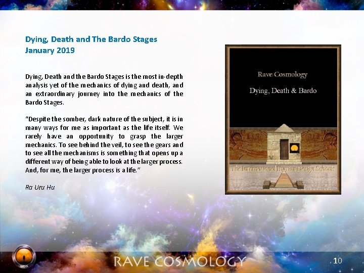 Dying, Death and The Bardo Stages January 2019 Dying, Death and the Bardo Stages