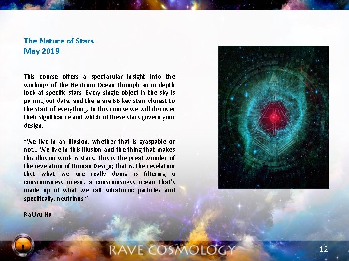 The Nature of Stars May 2019 This course offers a spectacular insight into the
