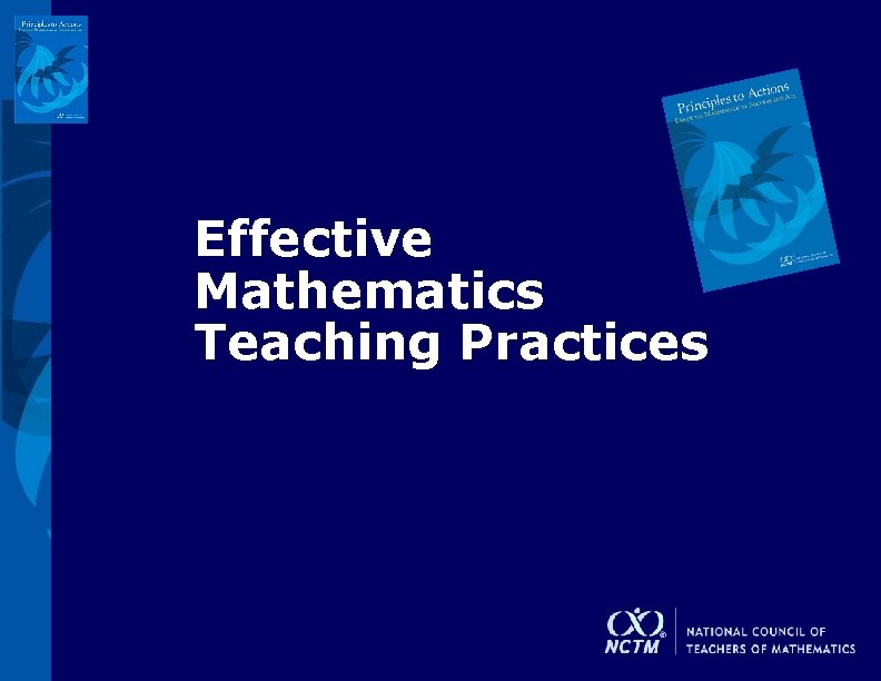 Effective Mathematics Teaching Practices 