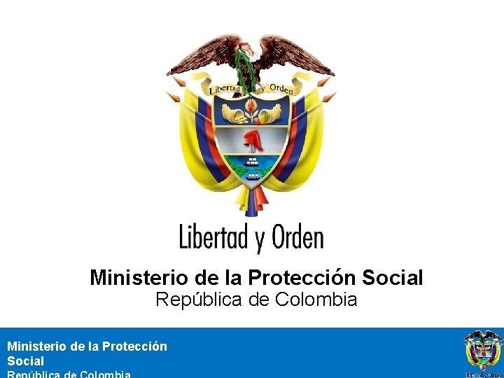 Ministerio de la Protección Social República de Colombia Ministerio de la Protección Social 