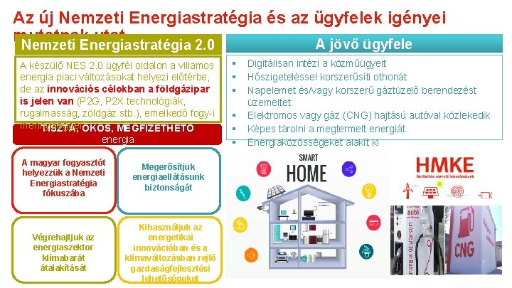 Az új Nemzeti Energiastratégia és az ügyfelek igényei mutatnak utat A jövő ügyfele Nemzeti