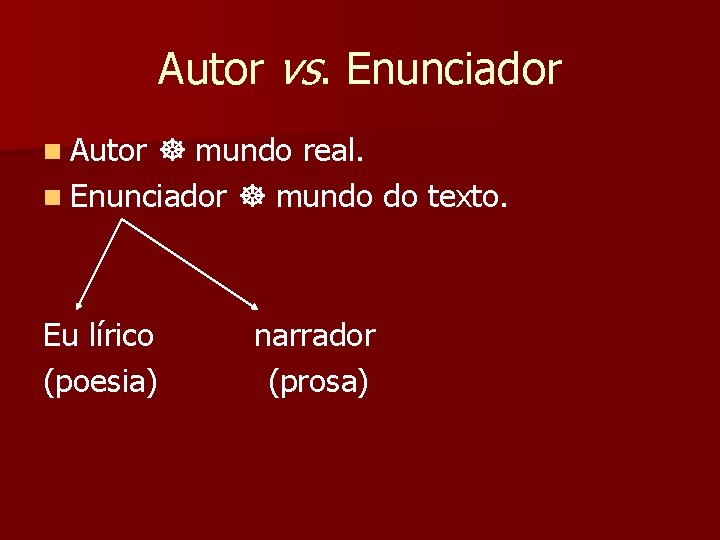 Anlise e Interpretao de textos Literatura Profa Karla