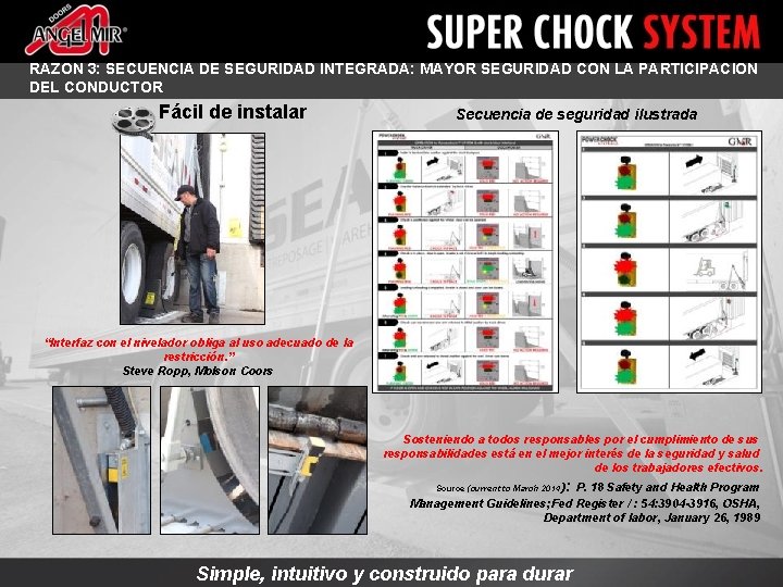 RAZÓN 3: SECUENCIA DE SEGURIDAD INTEGRADA: MAYOR SEGURIDAD CON LA PARTICIPACIÓN DEL CONDUCTOR Fácil