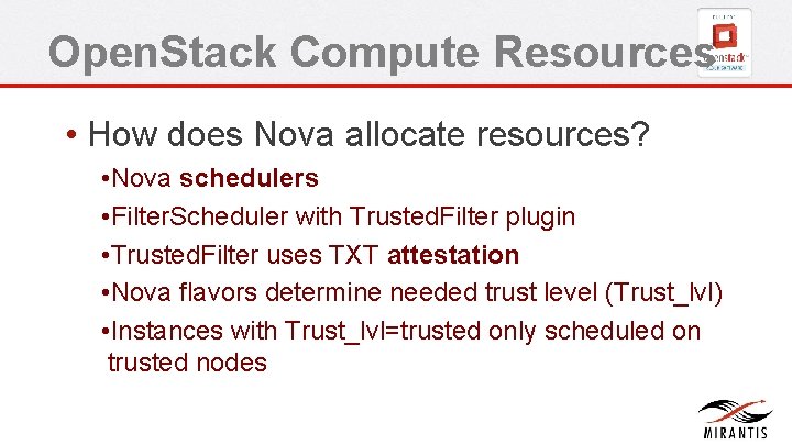 Open. Stack Compute Resources • How does Nova allocate resources? • Nova schedulers • Open. Stack Compute Resources • How does Nova allocate resources? • Nova schedulers •